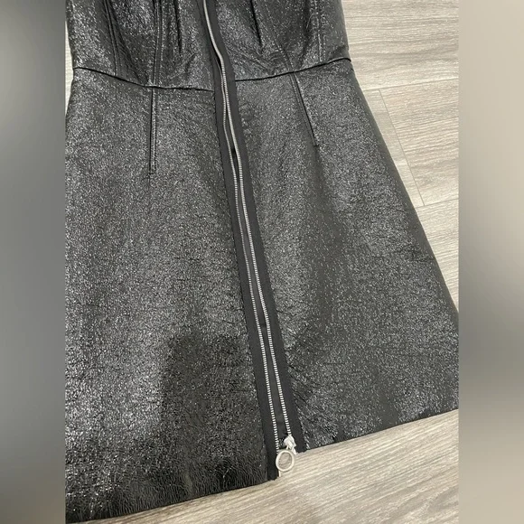 Marc by marc jacobs coated crinkle pleather dress New without tags size 6 - Picture 8 of 8
